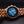 Classic Engraved Mens Dark Wood Watch With Blue Face