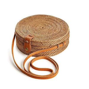 Handmade Round Rattan Bag For Women by Urban Designer