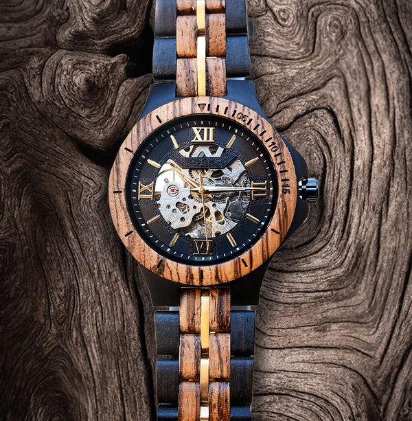 Wooden Watches For Men Premium Eco-Friendly Manual Mechanical Wooden Watches For Men | Urban Designer 